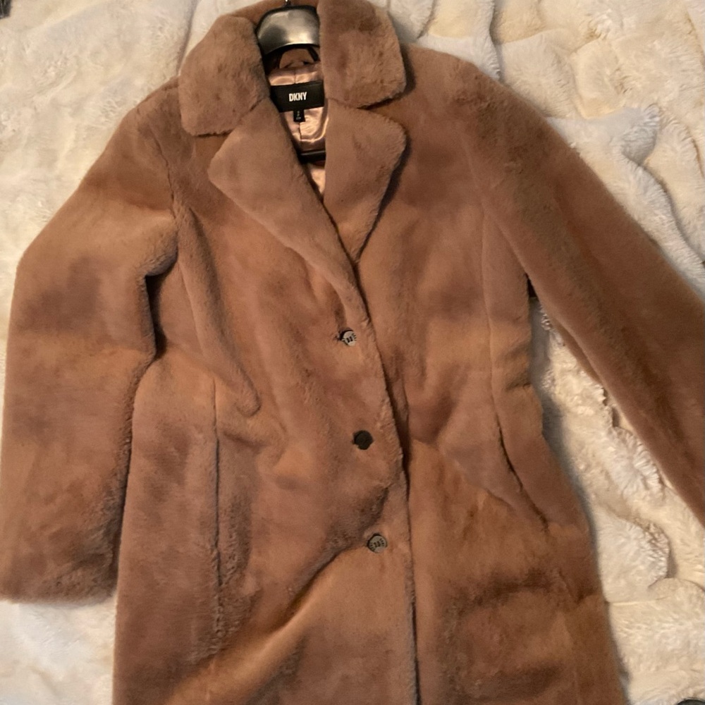 DKNY Faux fur coat